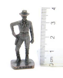 Ü-Ei Soldatini Metallfiguren Beruhmte Westmanner II 05 J. W. Hardin Bruniert