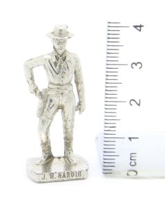 Ü-Ei Soldatini Metallfiguren Beruhmte Westmanner II 05 J. W. Hardin Chrome Light