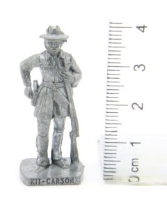 Ü-Ei Soldatini Metallfiguren Beruhmte Westmanner II 07 Kit Carson Eisen