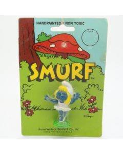 The Smurfs Blister 1982 Wallace Berrie 20098 01 Puffi Puffo Schtroumpf Peyo