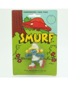 The Smurfs Blister 1982 Wallace Berrie 20126 01 Puffi Puffo Schtroumpf Peyo
