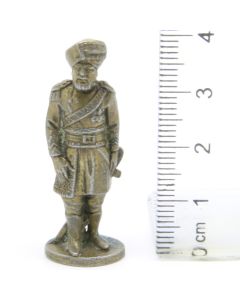 Ferrero Kinder Ü-Ei Soldatini Metallfiguren Britisch-Indien - 3 40mm Messing Dark