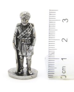 Ferrero Kinder Ü-Ei Soldatini Metallfiguren Britisch-Indien - G42 35mm Chrome Dark