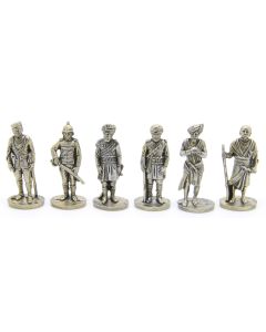 Ferrero Kinder Ü-Ei Soldatini Metallfiguren Britisch-Indien - SAT 35mm Messing Eisen