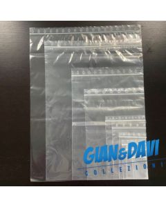 M 350x450 mm 100pz Buste trasparenti richiudibili a Zip