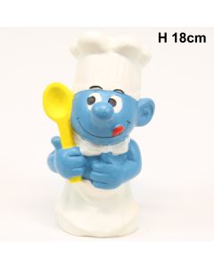 The Smurfs Coinbank Hazero Chef 1983 H 18cm 01 Opaque