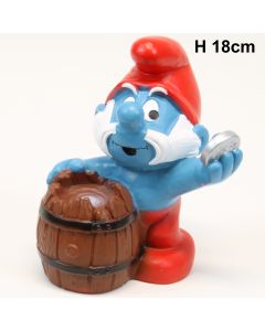 The Smurfs Coinbank Hazero Papa Smurf 1983 H 18cm 03 Opaque