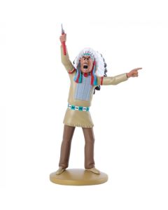 Tintin Figurine Resine 42249 The Great American Indian Chief 12cm