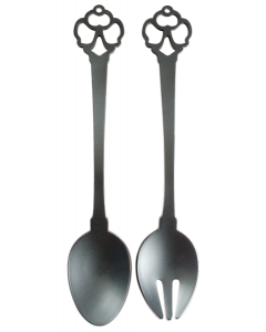 Leblon Delienne Disney Alice in Wonderland Linea Chiave 2 Posate da Insalata Antracite