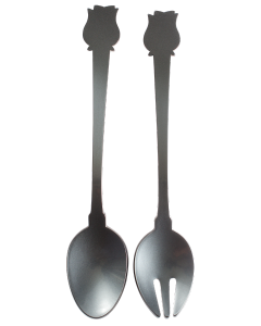 Leblon Delienne Disney Alice in Wonderland Linea Rosa 2 Posate da Insalata Antracite