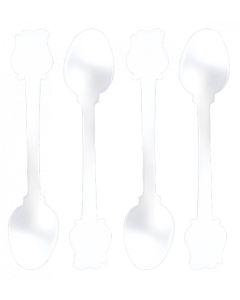 Leblon Delienne Disney Alice in Wonderland Linea Rosa 4 Cucchiaini da Moka Avorio