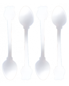 Leblon Delienne Disney Alice in Wonderland Linea Rosa 4 Cucchiaini da Caffè Avorio