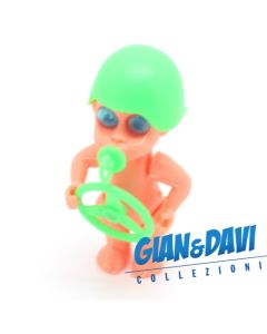 Ferrero Kinder Ü-Ei - Steckfiguren Baby spielen Berufe Rennfahrer grün