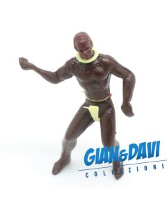 Ferrero Kinder Ü-Ei - Steckfiguren Eingeborener mit Bumerang 70er Hellgelb