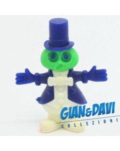 Ferrero Kinder Ü-Ei - Steckfiguren Frackmänchen 1984 Blau Grünes Gesicht A