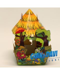 ﻿﻿﻿Ü-Ei Ferrero Pasqua Auguri 1980 - Capanna Africana