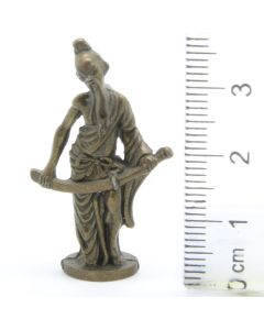 Ferrero Kinder Ü-Ei Soldatini Metallfiguren Figuren aus Chinesischen Sagen - 2 35mm Messing Dark