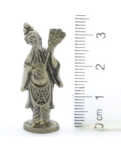 Ferrero Kinder Ü-Ei Soldatini Metallfiguren Figuren aus Chinesischen Sagen - 6 35mm Messing Dark