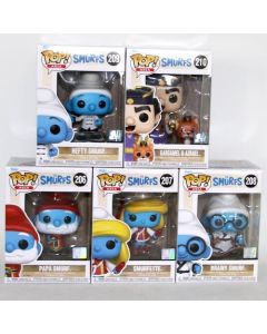 Funko Pop The Smurfs Asia Serie Completa 5 Differenti