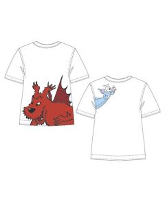 Tintin Abbigliamento 0083500108A TEE-SHIRT Snowy Angel/Devil M/ White