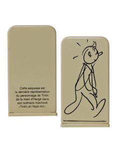 Tintin Figurines en Alliage en relief 29223 TINTIN ET L'ALPH-ART