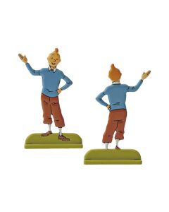 Tintin Figurines en Alliage en relief 29228 TINTIN PRÉSENTE...