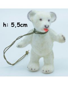 Animale Floccato anni 50/60 - Orso Bianco