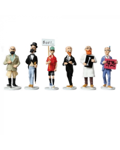 Tintin Figurines en Alliage Carte de Vœux 1972 46531-46536 Serie 11 Complete