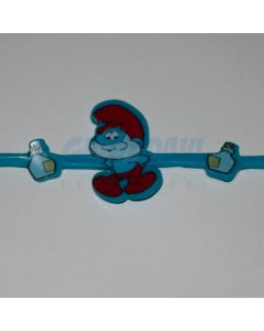 BRACCIALETTO GRANDE PUFFO BLU CHIARO