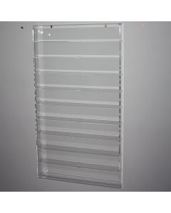 Bacheca plexiglass da cm.85x46 prof.6 a 10 ripiani