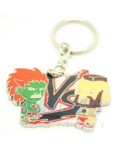 Kidrobot Enamel Keychain - Street Fighter - Blanka Verde Vs Zangief