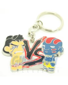 Kidrobot Enamel Keychain - Street Fighter - Honda Vs Dhalsim