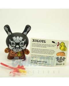 Kidrobot Vinyl Mini Figure - Dunny Azteca 2 - Black Xolotl 2/25