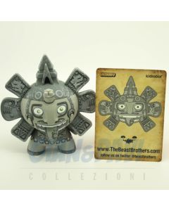 Kidrobot Vinyl Mini Figure - Dunny Azteca 2 - Monotone Calendario Azteca 2/25