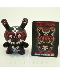 Kidrobot Vinyl Mini Figure - Dunny Azteca 2 - Red Demon 1/200