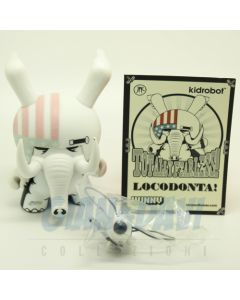 Kidrobot Vinyl Mini Figure - Dunny Series 2013 Side Show - Locodonta 3/40