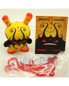 Kidrobot Vinyl Mini Figure - Dunny Series 2013 Side Show - Yellow Deeper Issues 1/20