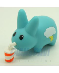 Kidrobot Vinyl Mini Series - Happy Labbit - Blue with Drink 1/25