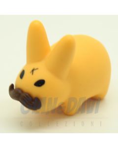 Kidrobot Vinyl Mini Series - Smoking Labbit 4 - Yellow with Mustache 2/25