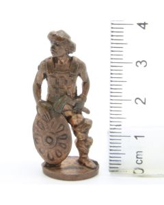 Ferrero Kinder Ü-Ei Soldatini Metallfiguren Krieger - 9C 40mm Kupfer
