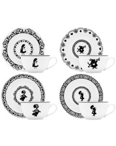 Leblon Delienne Disney Alice in Wonderland Coffret de 4 Tasses a The