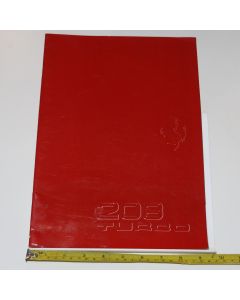 Libro Pubblicazione Ferrari 208 Turbo 10 pagine