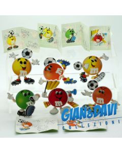 M&M's Mars M&M Soccer Player 2D with Stikers Sat 6 Different