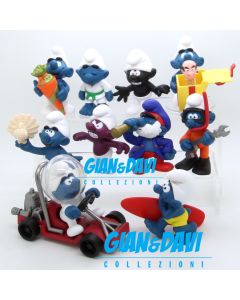 Medicom Toy The Smurfs UDF Serie 1 e 2 complete 10 Pezzi
