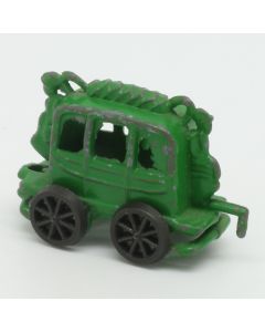 Ü-Ei Soldatini Metallfiguren Metall-Dampflok mit Waggons D 1976 - 3 Waggon Green