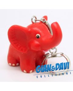 PVC Werbefigur Pubblicitari Metzeler Gummiwerke Reifen Elefantino Keyring Rosso 4,5cm