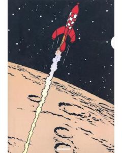 Tintin Cartoleria 15128 Plastic Sleeves - A4 Rocket taking off from the earth