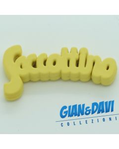 MB-G-C Scritta Saccottino Gialla