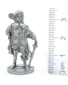 Ferrero Kinder Ü-Ei Soldatini Metallfiguren Musketiere - E26 35mm Eisen