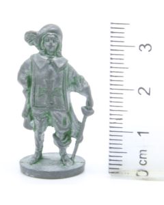 Ferrero Kinder Ü-Ei Soldatini Metallfiguren Musketiere - E26 35mm Eisen Green